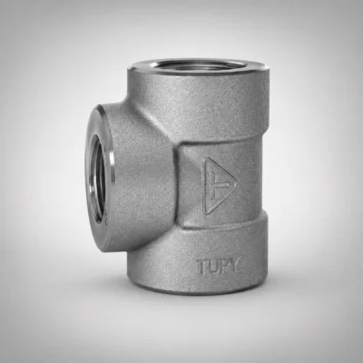 1045_w Tupy - Tê de Redução TupyForged Classe 3000 THR - Forjado Roscavel NPT