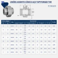 1061-_w Tupy - União de Assento TupyForged Classe 3000 THR - Forjado Roscavel NPT