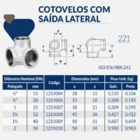 1215-_w Tupy - Cotovelo com Saída Lateral BSP