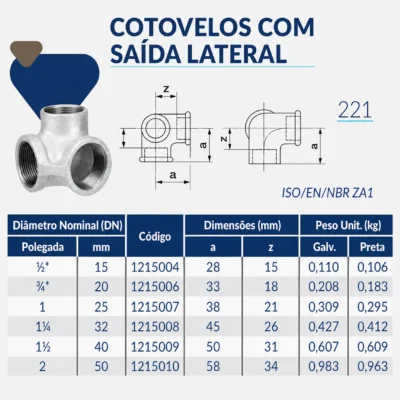 1215-_w Tupy - Cotovelo com Saída Lateral BSP