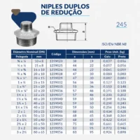 Tupy - Niple Duplo de Redução BSP