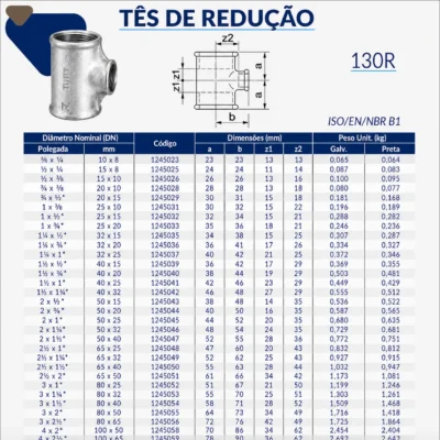 1245-_w Tupy - Tê de Redução BSP