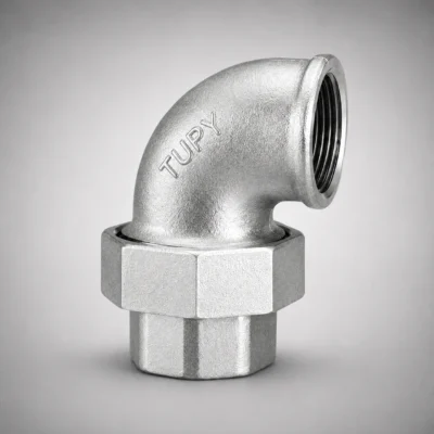 1268_w Tupy - União Cotovelo com Assento Cônico de Ferro BSP