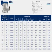 Tupy - Tê NPT-300