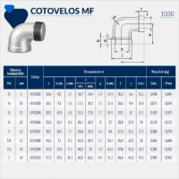 Tupy - Cotovelo MF NPT-300