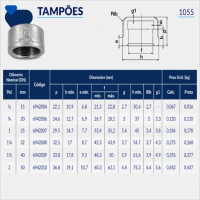 Tupy - Tampão NPT-150