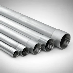 apolo-eletroduto_w Apolo - Eletroduto Galvanizado NBR 5597 (Barra de 3 metros com rosca NPT e 1 luva)